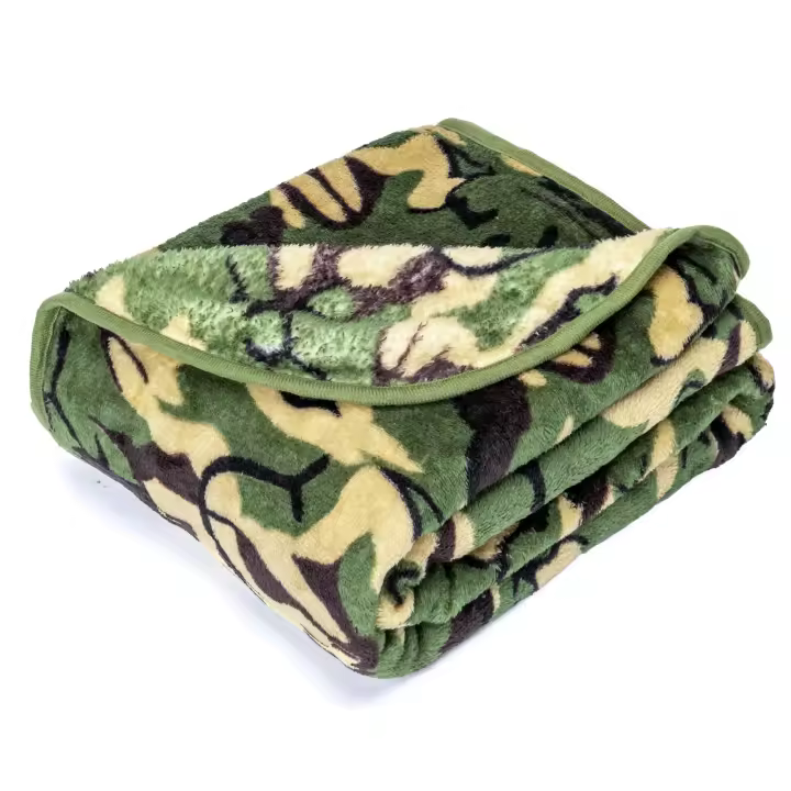 Nobleza - Manta Suave de Felpa para Perros, Manta Suave y Cálida para Perros Gatos y Otras Mascotas, Lavable, Manta de Alta Calidad para Cama y Sofá para Perro, Verde Camuflado - 1