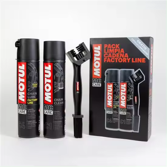 MOTUL PACK CADENA GRASA+LIMPIADOR CADENA+CEPILLO - 1