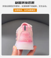 Zapatos De Deporte Para Niños Y Niñas Disney LED Elsa Morado Rosa Transpirables Comodidad En El Uso Material De La Suela De Goma Tallas Verdaderas - details 4