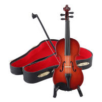 Mini Violín De Figura Elegante Y Retro Para Decoración De Habitaciones Y Estanterías Regalo Para Amantes De La Música Material De Resina - details 6