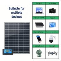 Kit De Cargador Solar De Alta Eficiencia 1000W Con Batería De 12V Para Emergencias Y Camping Recargable Rápido 20W/H - details 8