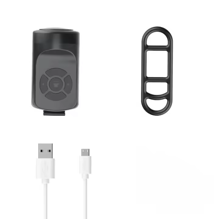 Bocina Eléctrica Para Bicicleta Con 4 Modos De Sonido Alarma De Vibración Recargable Impermeable Inteligente Para Montaña - 1