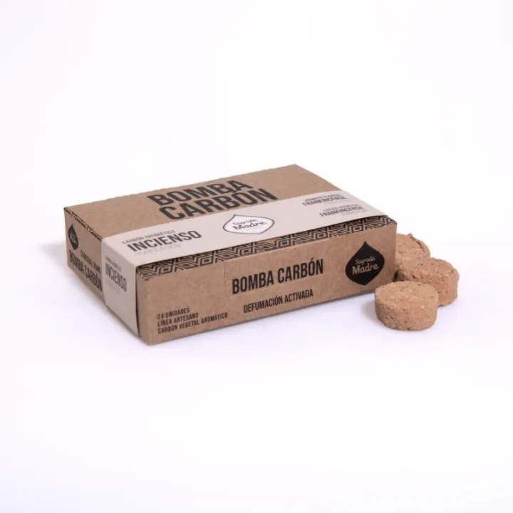 Bomba de Carbón Defumación Activada Incienso - Carbón Aromático Purificación - 24 uds. - Sagrada Madre - 1