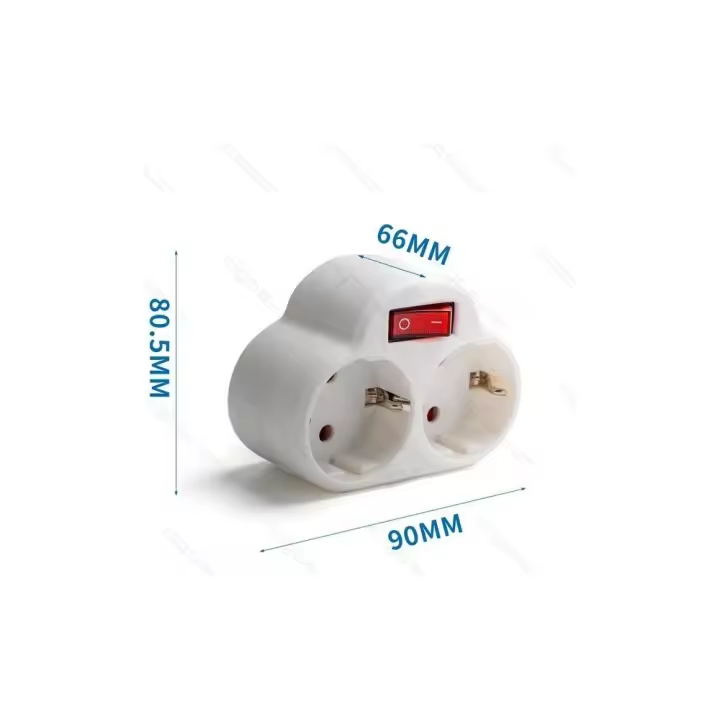 ENCHUFE BASE 2 VIAS SCHUKO INTERRUPTOR PROTECCION - 1