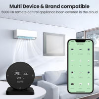 Sensor De Temperatura Y Humedad Inteligente AVATTO Tuya WiFi Control Remoto IR Compatible Con Alexa Y Google Home - details 2