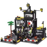 Conjunto De Modelos Militares SWAT Estación De Policía Carcel Y Barco Para Juguete DIY De Bloques De Construcción Unisex - details 1