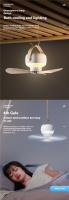 Ventilador De Techo Portátil Recargable Con Luz LED Y Control Remoto Para Exteriores Y Camping Ventilador Colgante Con Luz Nocturna Para El Hogar - details 12