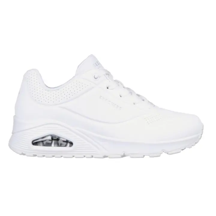 Skechers 73690 Zapatillas deportivas Uno - Stand on Air para mujer en blanco de piel vegana - 1