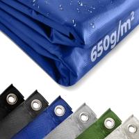Lona de PVC 650 gr/m², resistente al agua y a las roturas, ojales de aluminio, varios colores y medidas, revestimiento por ambos lados, lona para piscina, lona para camiones, Jago - details 1