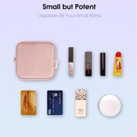 Neceser pequeño para bolso, mini neceser para cartera, neceser pequeño para mujer, neceser pequeño con bolsillos interiores de piel vegana ecológica. - details 2
