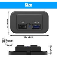 2 Tomas USB de 12 V, Cargador de coche resistente a Agua - details 3