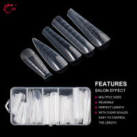 Set De 120 Piezas De Uñas Postizas Con Molde Doble Transparente Para Gel De Secado Rápido TP Molde Superior Para Extensión De Uñas - details 5