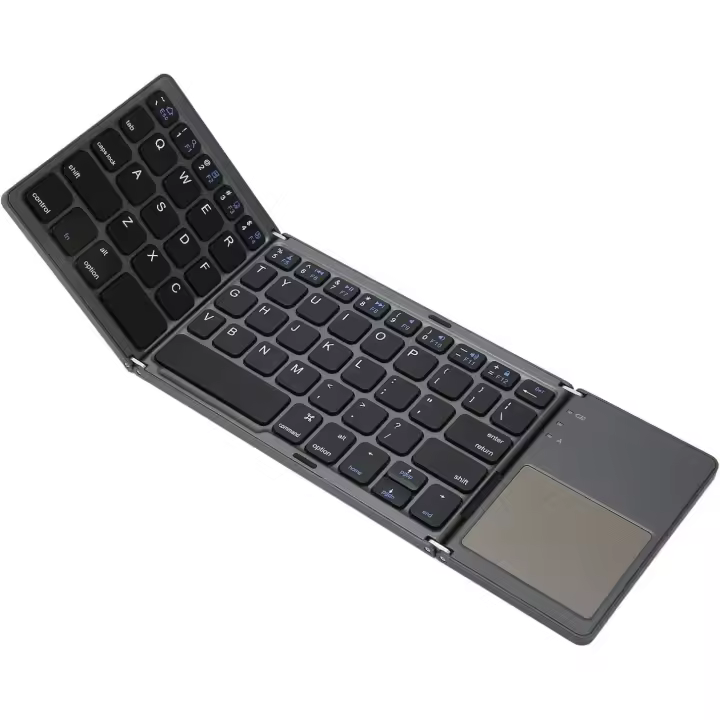 Teclado Bluetooth Plegable, Inalámbrico Portátil Tri Fold con Panel Táctil, Nuevo ,ENVIO 24H - 1