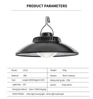 Lámpara Portátil LED Retro Para Camping Con Gancho Y Batería Integrada Recargable Luz De Ambiente Cálida Para Exterior - details 0
