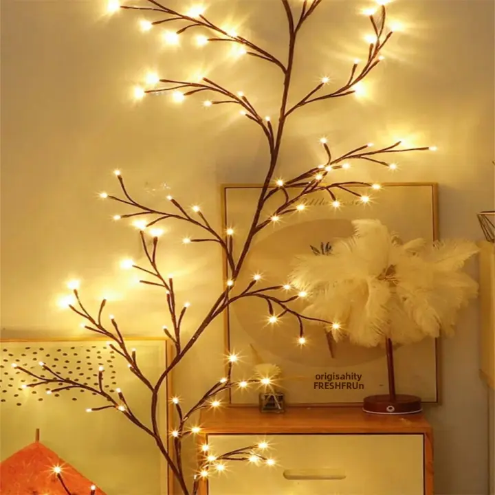 1PC Luces De Ramas De Árbol Con 96 LEDs USB 8 Modos Colores Para Decoración De Bodas Dormitorio Lámpara De Cadena Colorida - 1