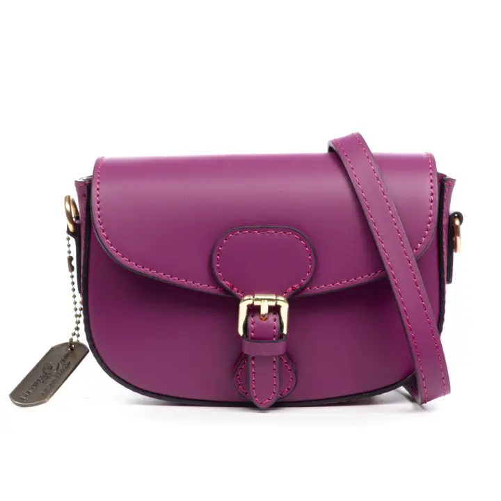 Firenze Artegiani. Annone bolso bandolera mujer. Piel auténtica acabado Ruga. Vera Pelle Italiana. - 1