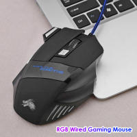 Ratón De Juego Con Cable USB 7 Botones Iluminación Adjustable 5500 DPI Ergonómico Para PC Gamer Computadora Despacho - details 3