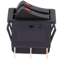 Interruptor Doble Rocker Con Luz ON/OFF 6Pines Botón De Poder Para Placa De Hornear Y Calentador Eléctrico 16A~250V AC Material Plástico - details 1