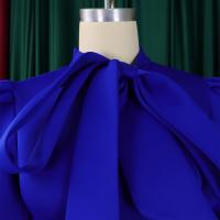 Vestido Elegante De Fiesta Para Mujer 2024 Con Cuello Con Lazo Manga Corta Cintura Alta A-Line Plisado Hasta El Tobillo Vestido De Cumpleaños - details 19