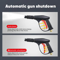 Pistola de agua portátil para lavado de autos, lavadora de alta presión doméstica, potente lavado de autos portátil de alta potencia - details 3