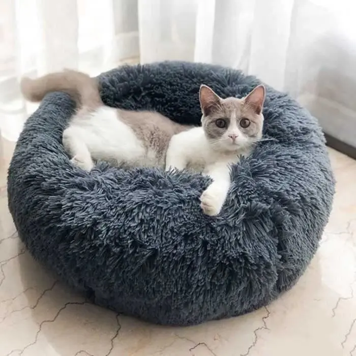 Cesta para perros y Gatos color gris cálido diámetro 50 cm QCU1070 - 1