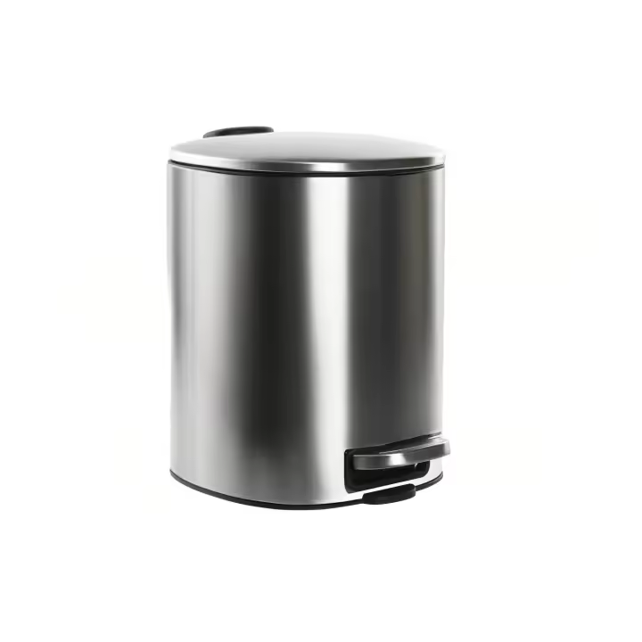 Papelera Inox Pp 20X25X27 5L Plateado El mejor complemento para tu hogar  -Fijalo- - 1