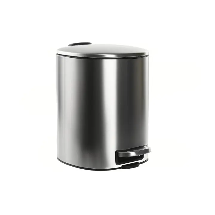 Papelera Inox Pp 20X25X27 5L Plateado El mejor complemento para tu hogar  -Fijalo- - 1