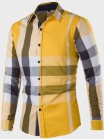 Camisa Casual De Patoleta Y Cuadros Fredd Marshall Para Hombre 100% Algodón Manga Larga Botones Social Tops Moda 2023 - details 4