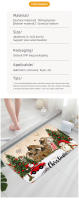 Alfombra Antideslizante Navideña Lavable Rápida Absorbente Para Interior/Exterior RV Mat De Entrada Para Baño Decoración Del Hogar - details 1