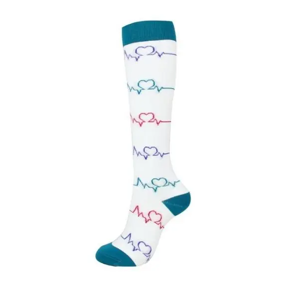 Calcetines Compresión Mujer enfermería Hombre Viaje Compression Sock Crossfit Calcetines médicos hasta la rodilla para mujer, medias deportivas de compresión para correr, 20-30mm Hg, enfermera, DESDE ESPAÑA  MARKETPLACEXT - 1