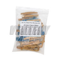 Kit De Resistentes De Película Metálica Assortment 150PCS 300PCS Con Precisión De 1% Valores De Resistencia De 1R~820K Ohm - details 0