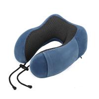 Almohada De Viaje En Forma De U De Espuma De Memoria Soporte Para Cuello Sin Bolsa De Transporte Tapones Para Los Oídos Y Máscara - details 4