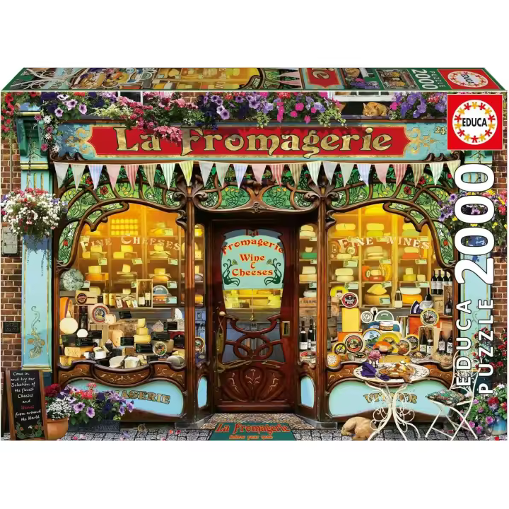 Educa -  La Tienda de quesos Finos. Puzzle de 2000 Piezas  Incluye Pegamento Fix Puzzle 20264 Educa - 1