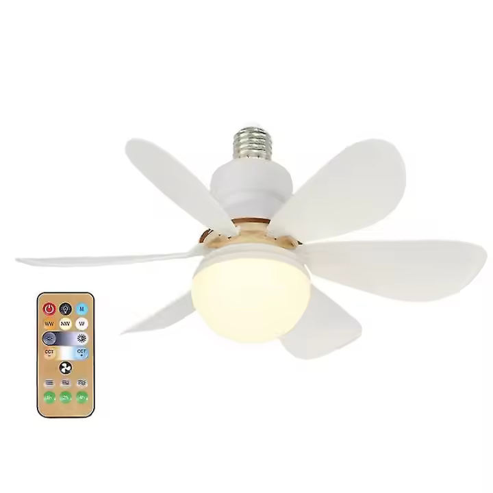 Remote Control E27 Ceiling Fan With Memory Function For Home Offices Bedroom-In stock - 1