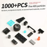 1000PCS Bloques De Construcción De Estación De Policía De La Ciudad Camión SWAT Figura Militar WW2 Para Niños Juguetes Educativos De Plástico ABS Tamaño Pequeño Compatible Con Lego - details 6