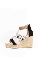 Lyla Wang sandalias cuña alta de esparto con plataforma mujer con cremallera trasera - details 16