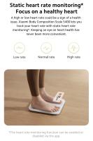 Xiaomi Escala De Peso Corporal S400 Bluetooth 5.0 Composición Corporal Con Monitorización De Ritmo Cardíaco Pantalla LED Oculta Capacidad De 150KG BMR Test - details 13