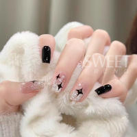 Pegatinas De Uñas 3D Dorado Plateado Estrella Adhesivo Para Manicura DIY Decoraciones Brillantes Estilo Y2K Blanco Cruzado Estrella Luminoso - details 7
