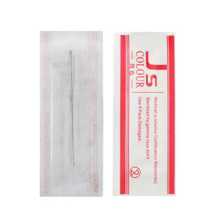 100PCS Agujas De Tatuaje Profesionales Para Cejas Y Labios 1R 3R 5R 5F 7F Desinfectadas Y Desechables Para Maquinaria De Maquillaje Permanente - 1
