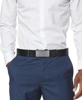 Cinturón de Hombre sin Agujeros con Sistema de Carraca Ajustable, Cinturón de Cuero Elegante con Hebilla Automática de Liberación Rápida, Ajuste Preciso Micrométrico, Ideal para Traje, Jeans, Trabajo y Uso Diario - details 2