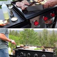 Set Profesional De 3 Piezas De Cuchara De Metal Para Sartén De Hierro Fundido Y Barbacoa Herramientas Pesadas Para Limpieza De Sartén Y BBQ - details 4