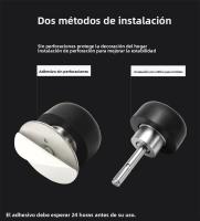 Parador De Puerta De Acero Inoxidable 304 Con Goma Soporte De Pared Y Piso No Perforado O Perforado Accesorio De Hardware Para Puerta - details 2