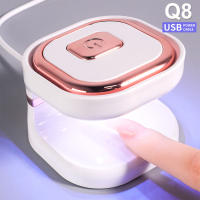 Lámpara UV De Uñas Mini 6LED Secador De Polvos De Uñas Gel Conveniente Para Dedos Singulares Q Forma Dibujadora Hogar Y Salón De Manicura - details 5