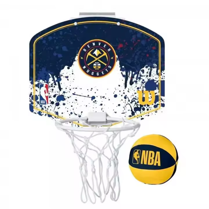 Wilson Set De Baloncesto Mini Hoop Nba Nuggets Con Balón Y Mini Canasta - 1