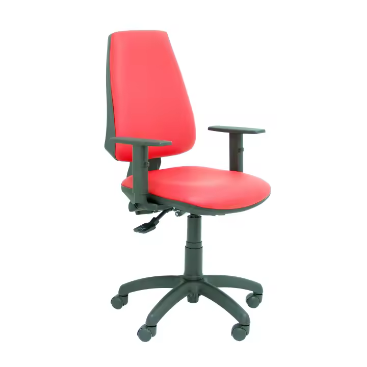 Piqueras Y Crespo Silla Elche S Similpiel Rojo Ergonómica Regulable en Altura - 1