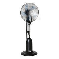 Ventilador Pulverizador de Pie 90W con Ruedas, 3 Velocidades + Función Humidificador Nebulizador - Tanque 2.8L, Oscilación 70°, 5 Aspas Silenciosas, Ideal para Interiores/Exteriores, Diseño Negro Moderno, 44.5x120 cm - details 0