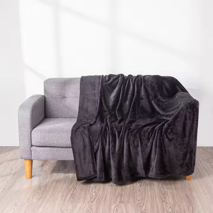 Manta sedalina para Cama Sofá y Sillón, Manta Polar Lisa de Tacto Suave Super Caliente para Adulto y Niño,Sin Arrugas - 1