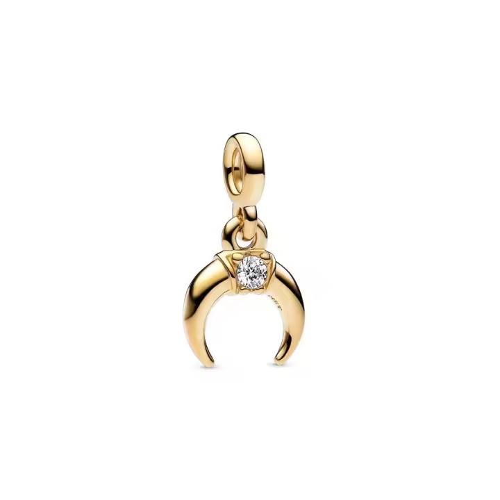 Mini Colgante Pandora ME  con un recubrimiento en oro de 14k Luna Creciente Pandora 762692C01 PANDORA Raíz Joyas de Plata Pandora Me Joyas Pandora MUJER inicio Mujer Pandora original - 1