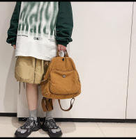 Mochila Casual De Lona Para Mujer Gran Capacidad Bolso De Mano Para Estudiantes De Colegio Viaje Mochila De Hombro Vintage - details 7
