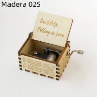 Caja de música manual de madera, con tallado retro (o talla antigua) - Regalo de cumpleaños con impresión a color - details 41